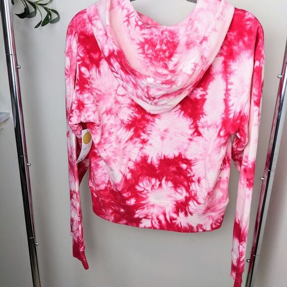NWT Pink Tie dye Spiritual Gangster hooded sweatshirt - Picture 4 of 10
